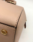 Michael Kors Blush Pink Saffiano Leather Sandrine Satchel