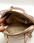 Michael Kors Blush Pink Saffiano Leather Sandrine Satchel