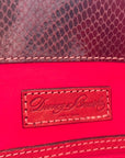 Dooney & Bourke Kitney Brown Python Leather Dixon Bag