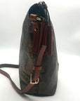 Dooney & Bourke Kitney Brown Python Leather Dixon Bag