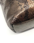 Dooney & Bourke Kitney Brown Python Leather Dixon Bag