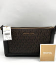 Michael Kors Chocolate Coated Canvas Sallie Crossbody