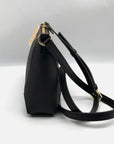 Michael Kors Chocolate Coated Canvas Sallie Crossbody