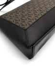 Michael Kors Chocolate Coated Canvas Sallie Crossbody