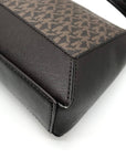 Michael Kors Chocolate Coated Canvas Sallie Crossbody