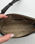 Michael Kors Chocolate Coated Canvas Sallie Crossbody