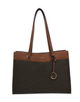 Michael Kors Brown Signature Jet Set Travel Tote Bag