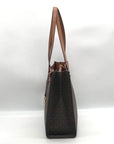 Michael Kors Brown Signature Jet Set Travel Tote Bag