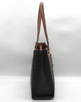 Michael Kors Brown Signature Jet Set Travel Tote Bag