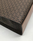 Michael Kors Brown Signature Jet Set Travel Tote Bag