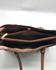 Michael Kors Brown Signature Jet Set Travel Tote Bag