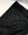 Coach Black Signature C Monogram Fabric Basic Wrap