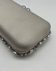 I.N.C. International Concepts Silver East West Embellished Minaudiere Clutch
