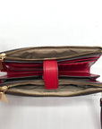 Michael Kors Logo Jet Set Crimson Double Zip Wristlet- NWT