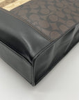 Coach Brown Signature Coated Canvas Graham Structured Tote 6707