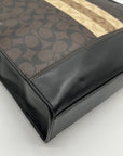 Coach Brown Signature Coated Canvas Graham Structured Tote 6707