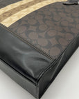 Coach Brown Signature Coated Canvas Graham Structured Tote 6707