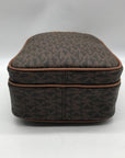 Michael Kors Brown Monogram Canvas Jet Set Travel Crossbody Bag