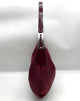 Gianni Chiarini Maroon Hobo Shoulder Bag