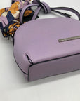Steve Madden Purple Dome Crossbody With Floral Scarf