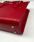 Lailee Red Leather Shoulder Bag