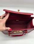 Lailee Red Leather Shoulder Bag