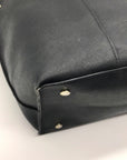 Karl Lagerfeld Black Leather Flurete Tote Bag