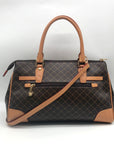 Rioni Brown Canvas Princess Convertible Satchel