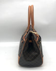 Rioni Brown Canvas Princess Convertible Satchel