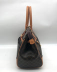 Rioni Brown Canvas Princess Convertible Satchel