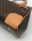 Rioni Brown Canvas Princess Convertible Satchel