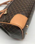 Rioni Brown Canvas Princess Convertible Satchel