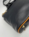 Divina Firenze Black Leather Crossbody Bag