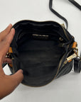 Divina Firenze Black Leather Crossbody Bag