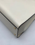 Kate Spade Off- White Leather Reegan Convertible Satchel