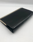 Jimmy Choo Black Patent Leather Cayla Clutch