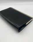 Jimmy Choo Black Patent Leather Cayla Clutch