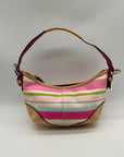 Vintage Coach Soho Stripe Hobo Shoulder Bag