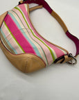 Vintage Coach Soho Stripe Hobo Shoulder Bag