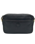 Mark Cross Vintage Black Pebbled Leather Crossbody