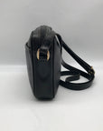Mark Cross Vintage Black Pebbled Leather Crossbody