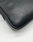 Mark Cross Vintage Black Pebbled Leather Crossbody