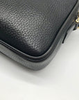 Mark Cross Vintage Black Pebbled Leather Crossbody