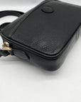 Mark Cross Vintage Black Pebbled Leather Crossbody