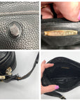 Mark Cross Vintage Black Pebbled Leather Crossbody