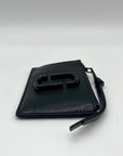 Marc Jacobs Black Saffiano Leather DTM Top Zip Multi Wallet