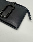 Marc Jacobs Black Saffiano Leather DTM Top Zip Multi Wallet