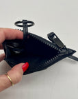 Marc Jacobs Black Saffiano Leather DTM Top Zip Multi Wallet