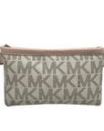 Michael Kors Vanilla & Pink Canvas Beltwaist Bag