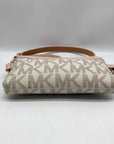 Michael Kors Vanilla & Pink Canvas Beltwaist Bag